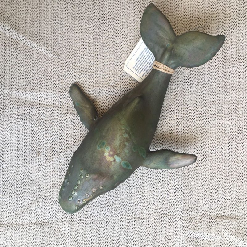 Clearance | 10"x7" Ceramic Whale Figurine #C103