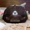 Lauhala front vented snapback hat with embroidered Yellow Plumeria and Hawaiian Islands - Image 2