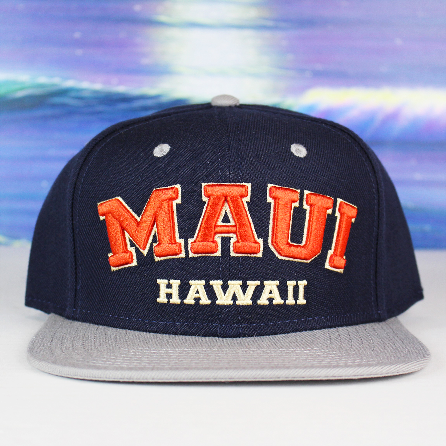 3d-maui-hawaii-on-blue-orange-and-grey-flat-bill-snap-back-free