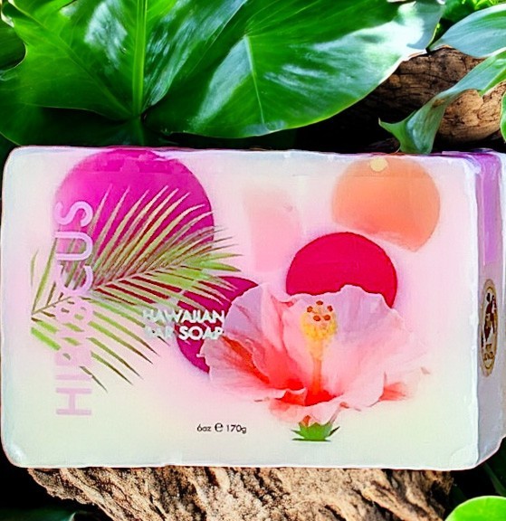 Hibiscus Hawaiian Handcrafted Bar Soap 6 oz by Maui Soap Company