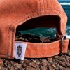 Orange soft twill fabric slide back hat 3D embroidered Maui The Valley Isle - Image 2